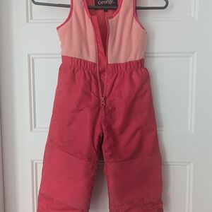 George Pink Overalls Insulated for Winter +Jacket 2T ( -20°c)